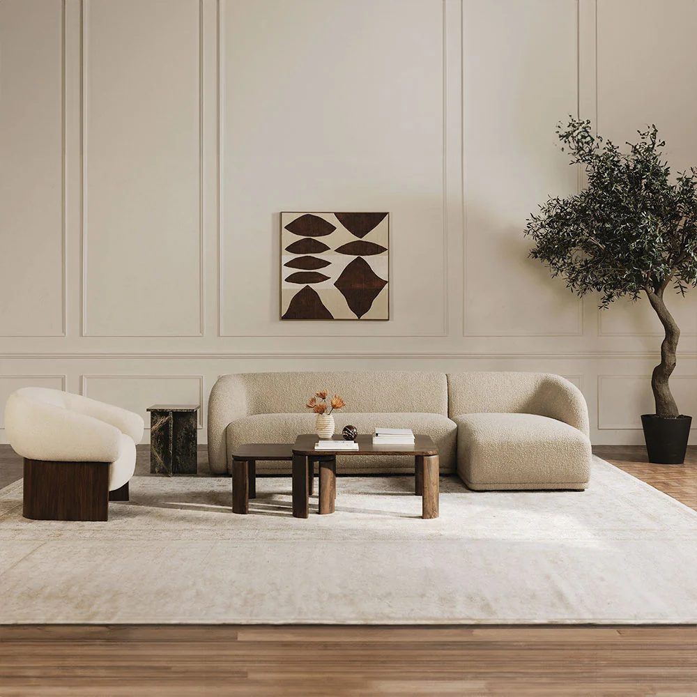 Nomad Beige Boucle Sectional - Image 7