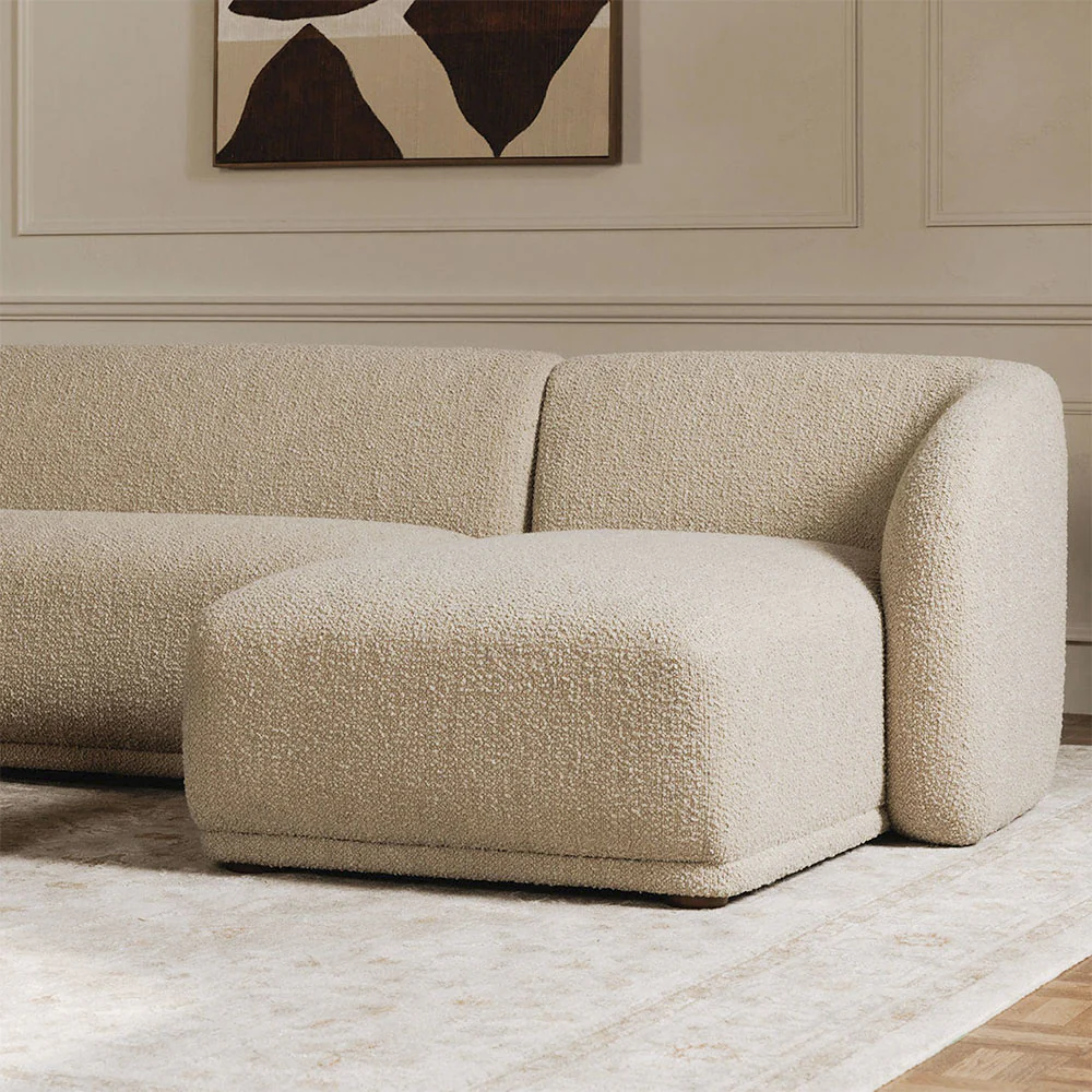 Nomad Beige Boucle Sectional - Image 6