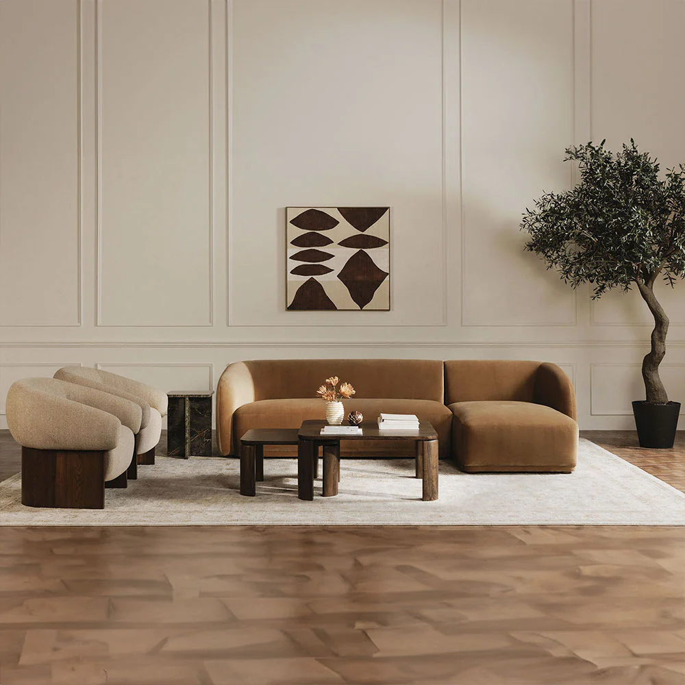 Nomad Tan Boucle Sectional - Image 2