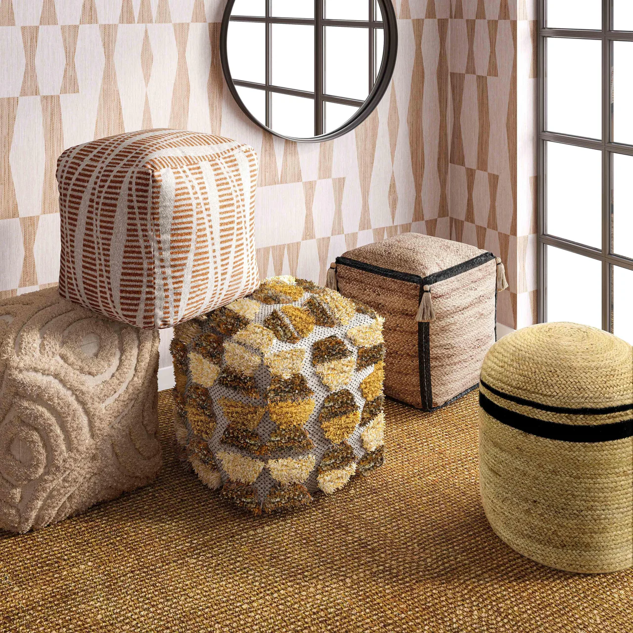 Canyon Knitted Pouf - Image 3
