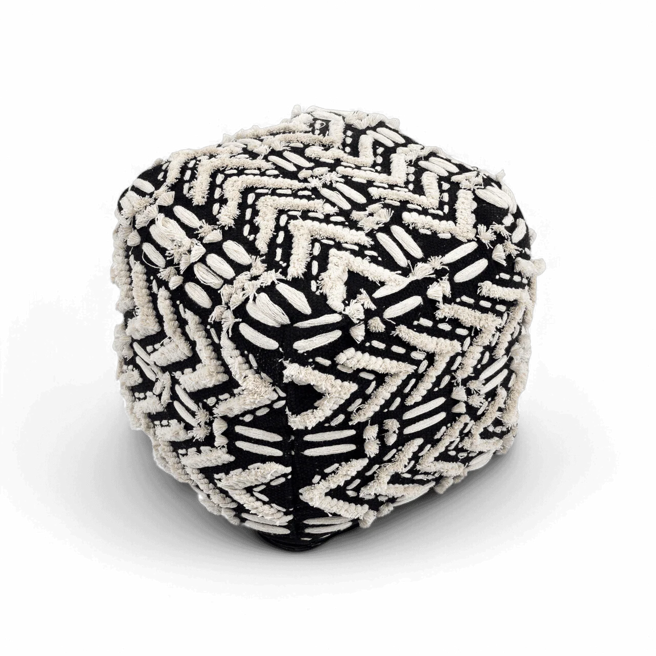 Sage Cotton Pouf - Image 2