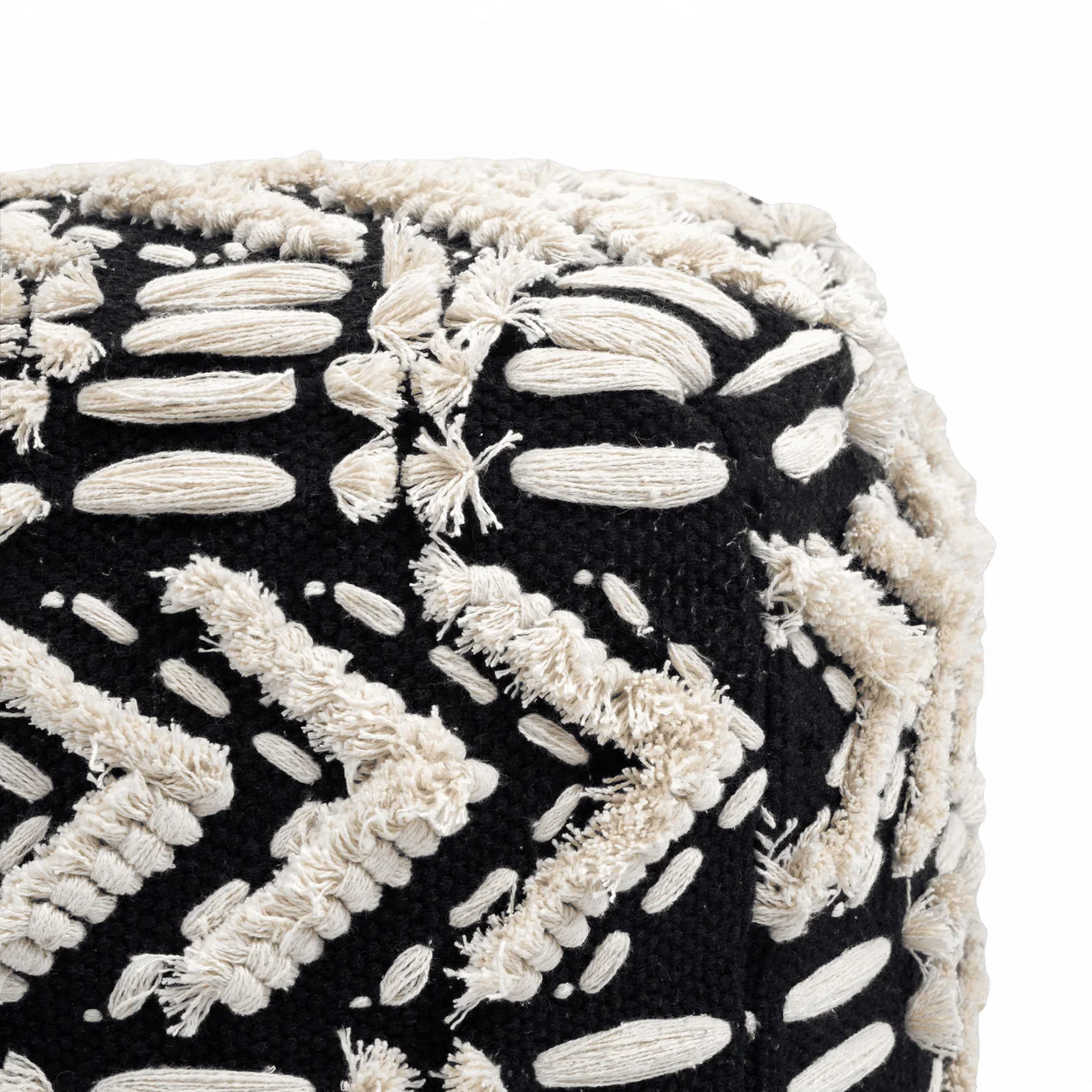 Sage Cotton Pouf - Image 5