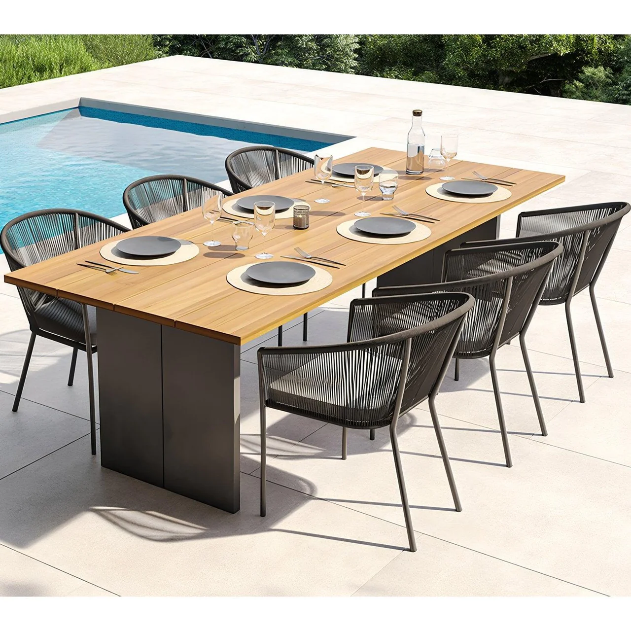 Pahani Outdoor Dining Chair Dark Gray - Image 6