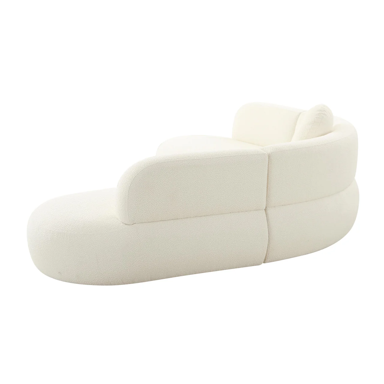 Horizon Beige Boucle Sectional Sofa - Image 3