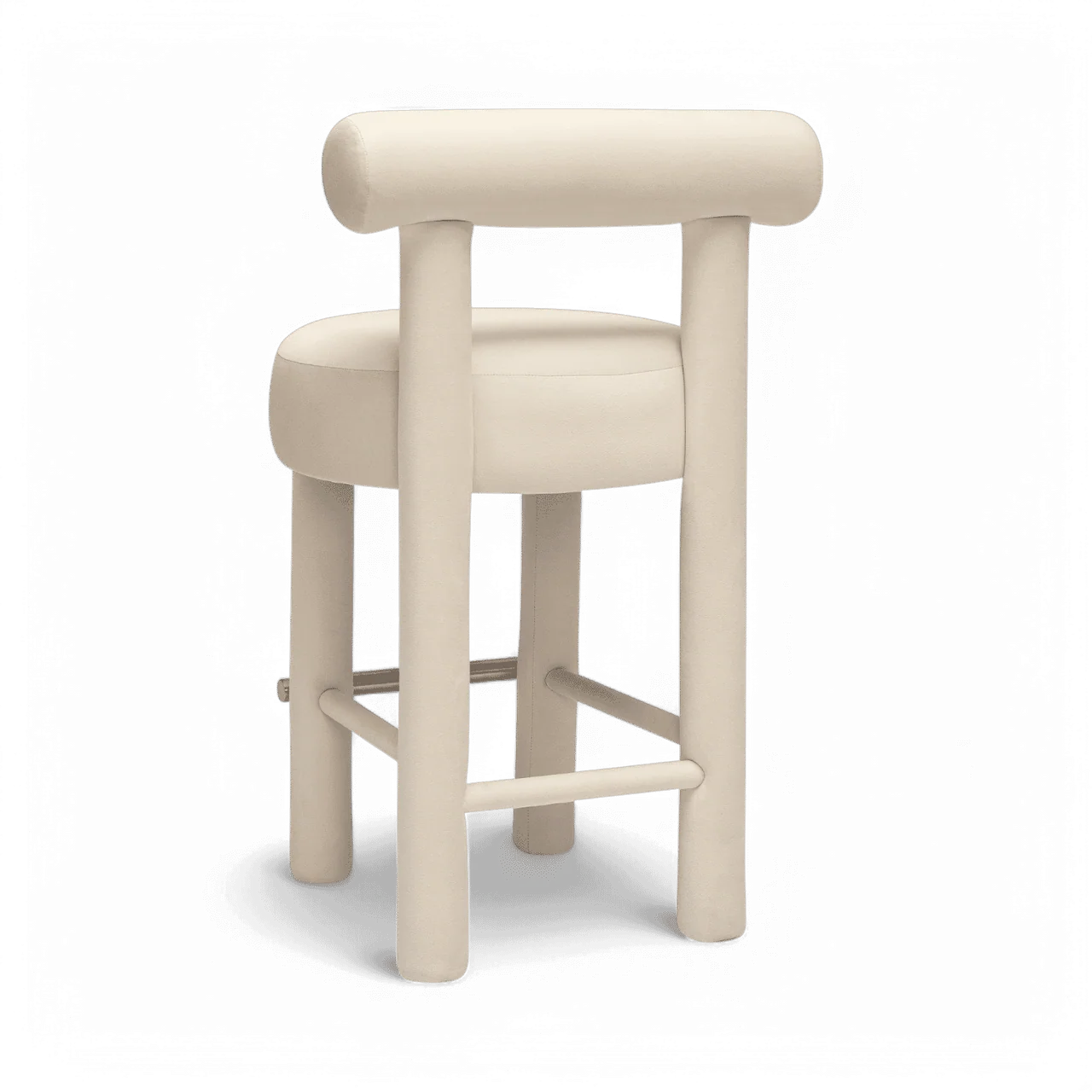 Arch Off White Velvet Counter Stool - Image 5