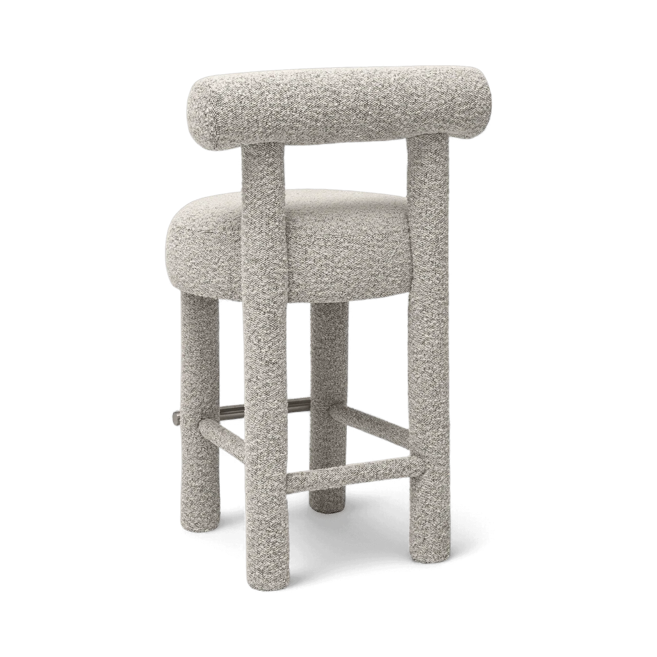 Arch Black & White Boucle Counter Stool - Image 5