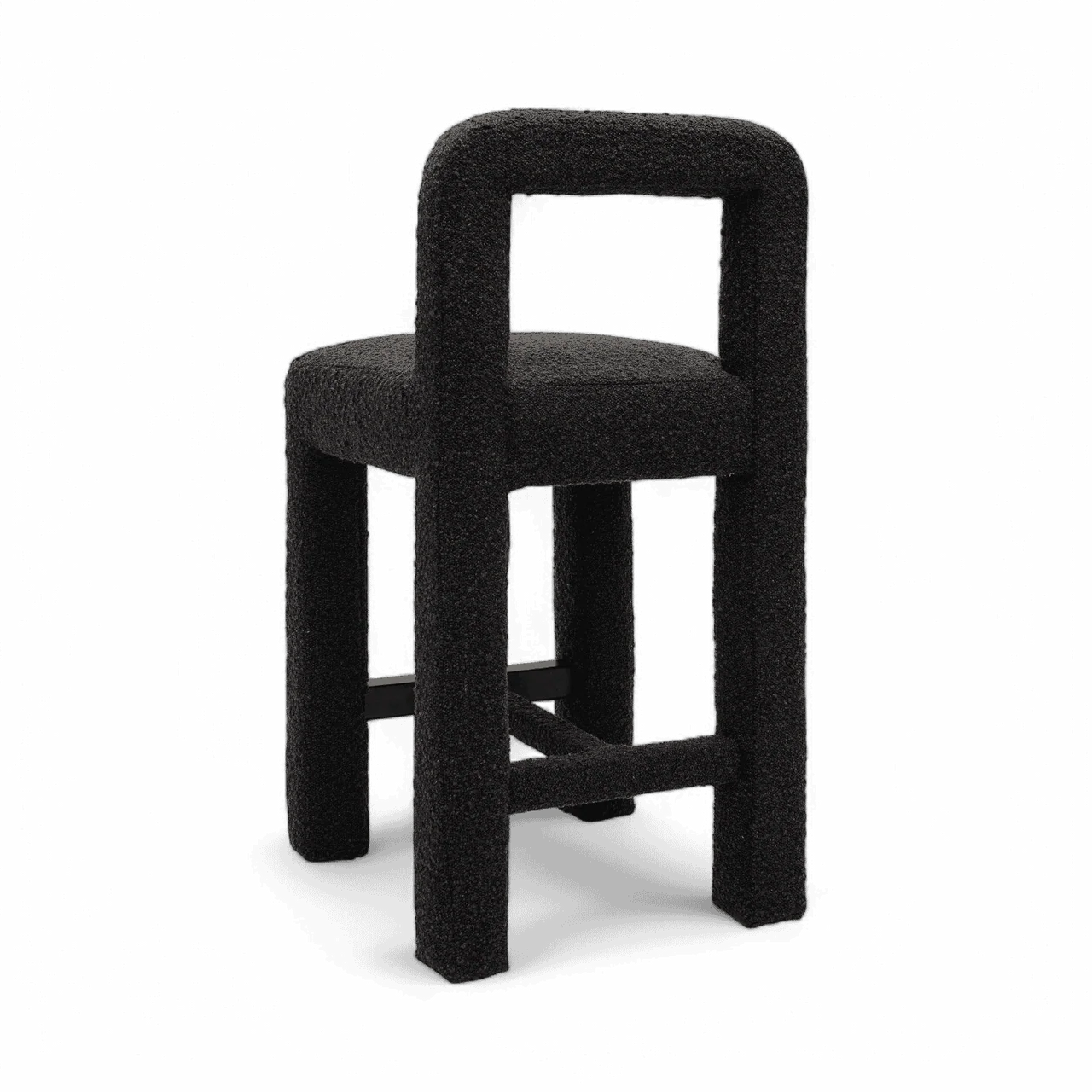 Viva Black Boucle Counter Stool - Image 5