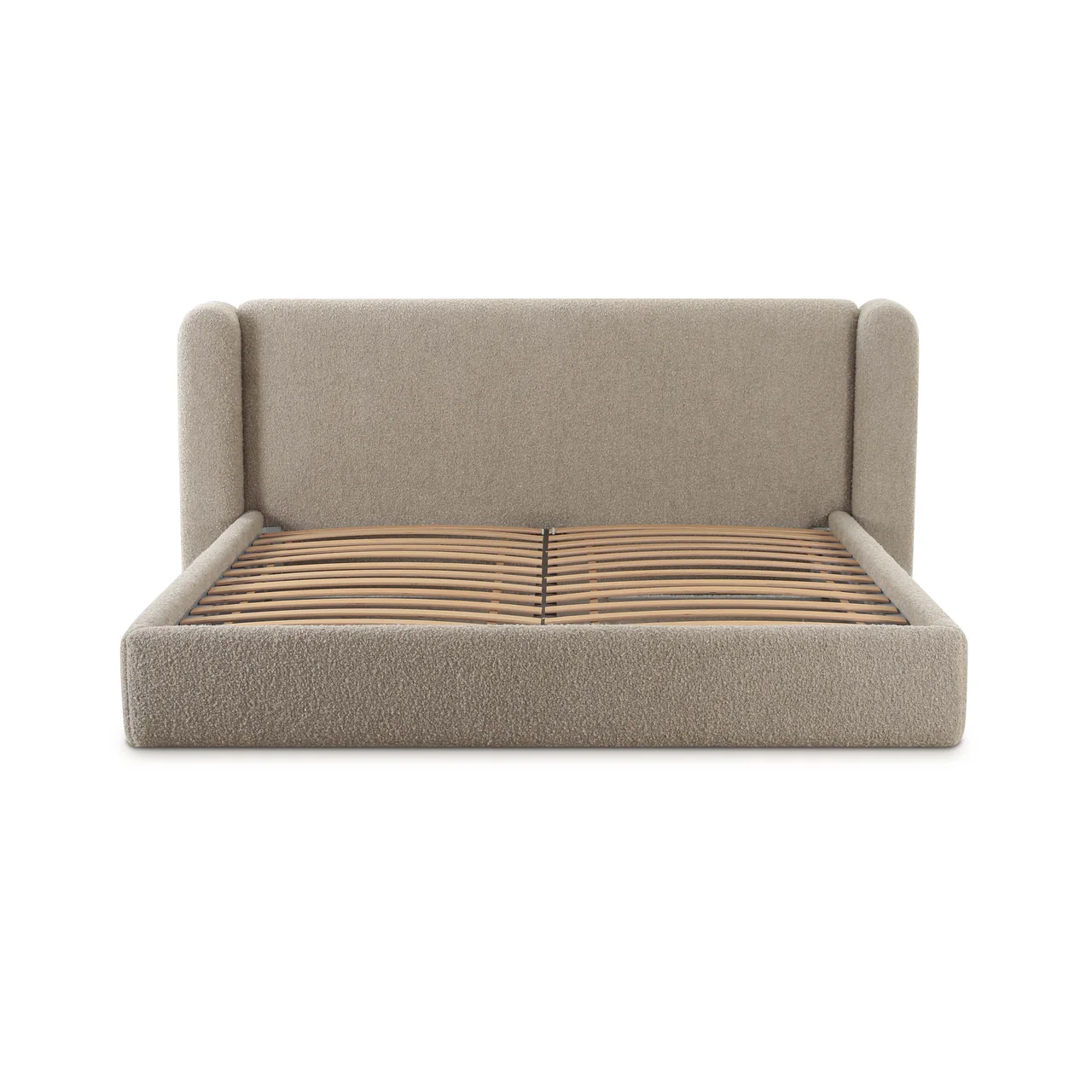 Vienna Tan Boucle King Bed - Image 6