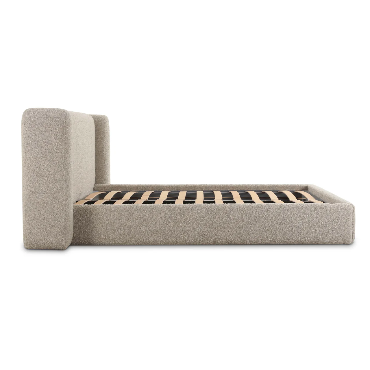 Vienna Tan Boucle King Bed - Image 7