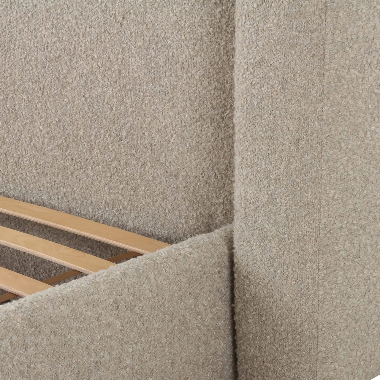 Vienna Tan Boucle King Bed - Image 9