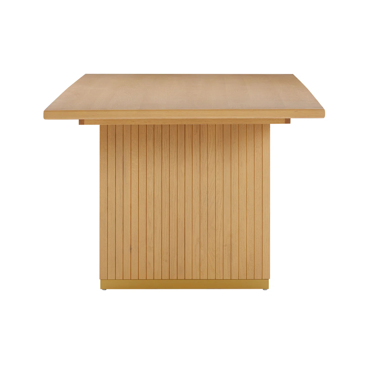 Elara Natural Oak Wood Rectangular Dining Table - Image 4