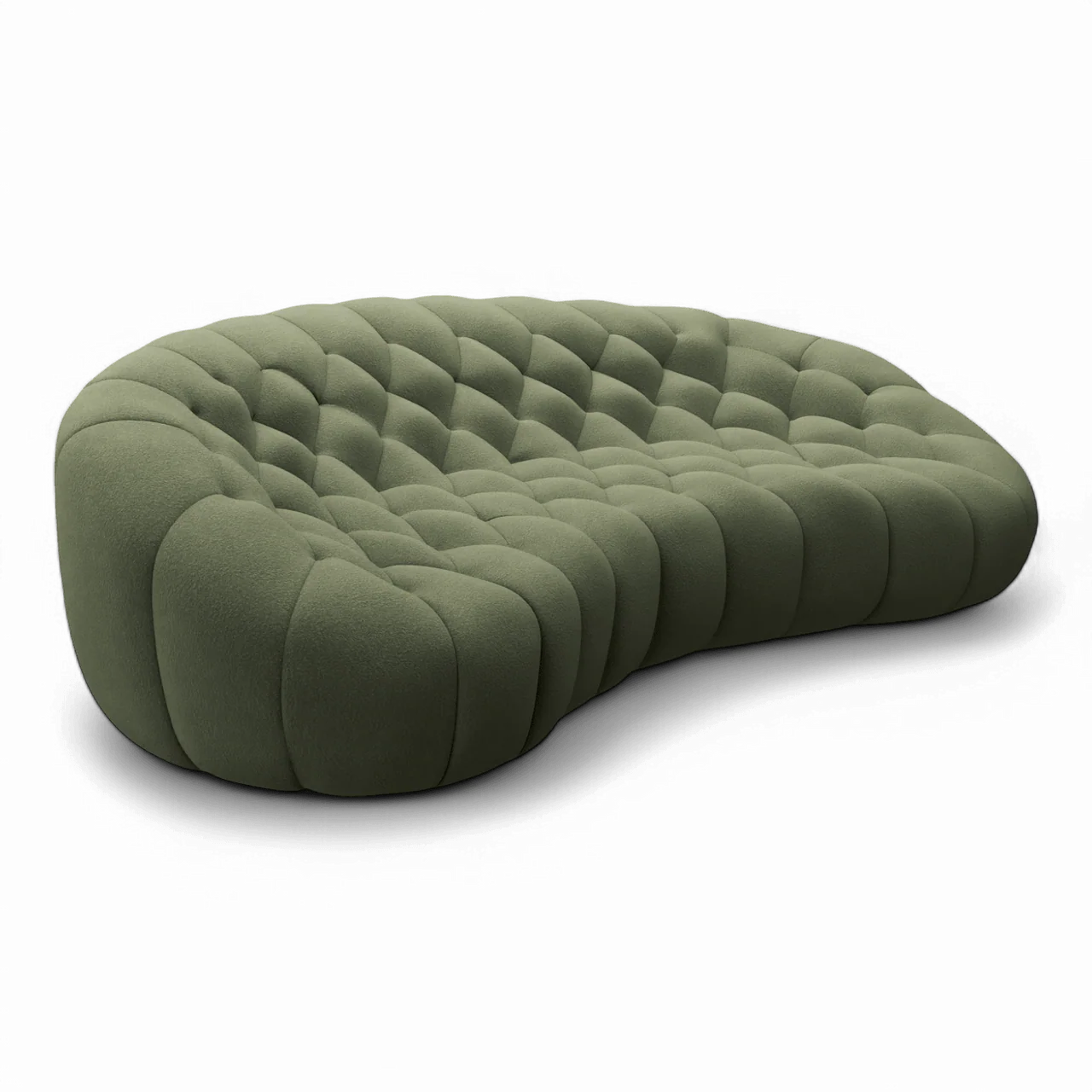 Warby 3 Seater Sofa Green - Image 2