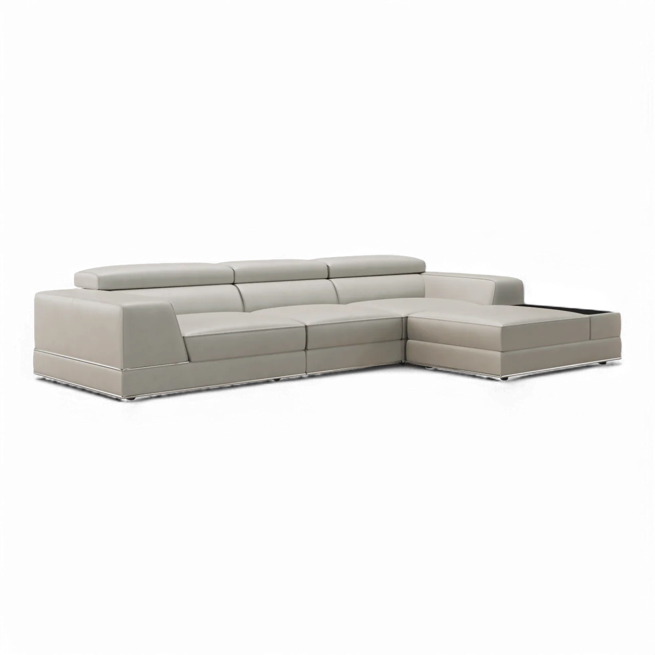 Amadeo Modular Sectional Sofa Light Gray - Image 4