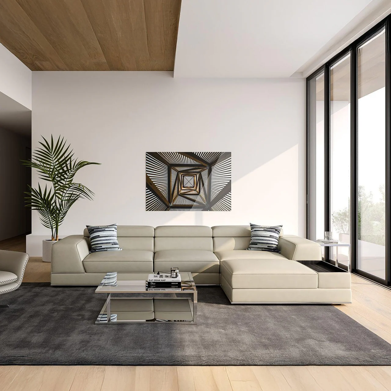 Amadeo Modular Sectional Sofa Light Gray - Image 5
