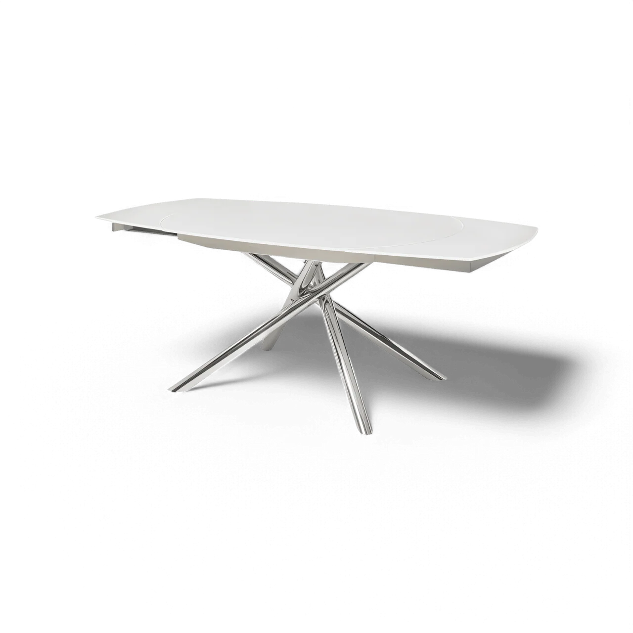 Astro Extendable Dining Table White - Image 3