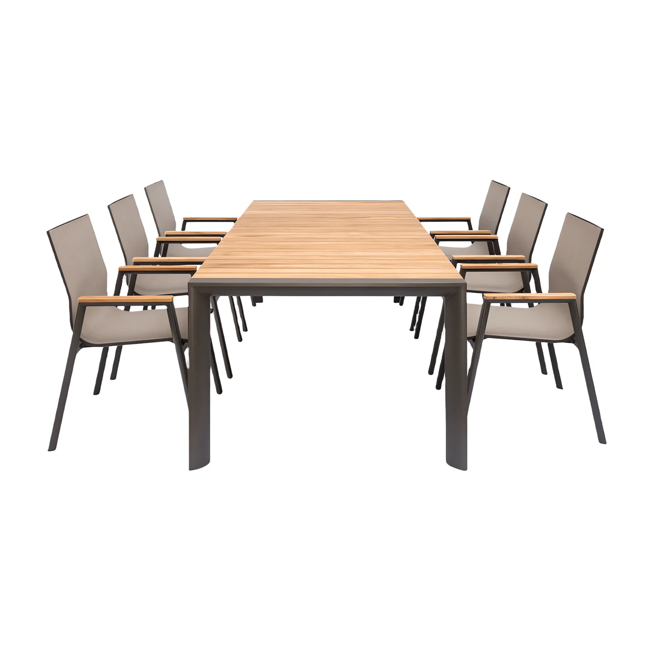 Aviana Outdoor Dining Set Taupe - Image 5