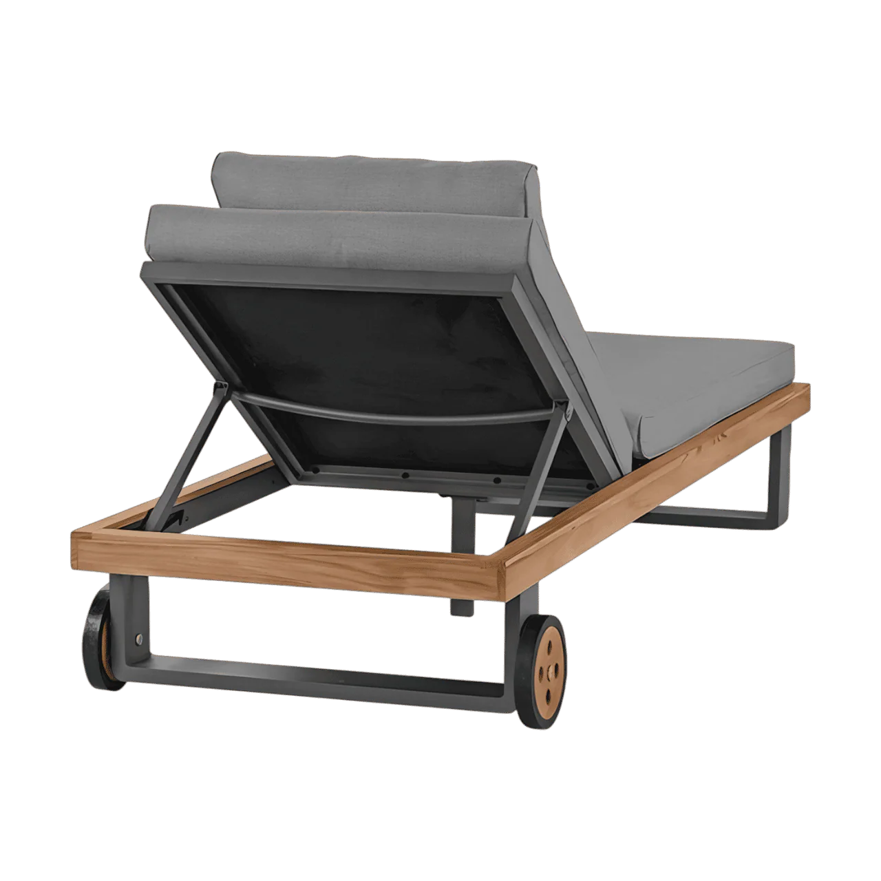 Bali Outdoor Lounger Light Gray - Image 3