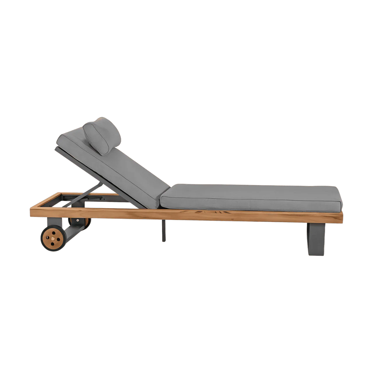 Bali Outdoor Lounger Light Gray - Image 5