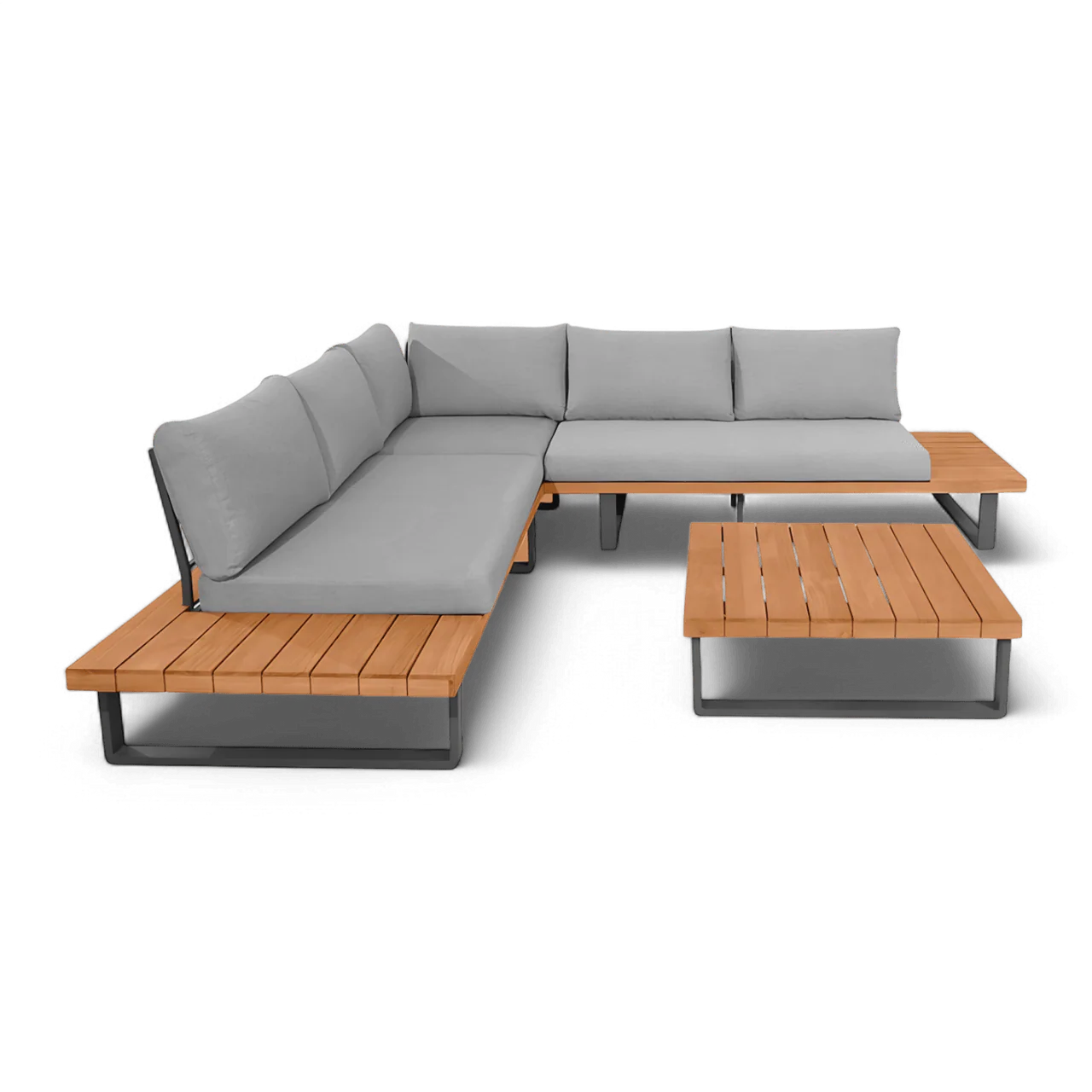 Bali Outdoor Sectional Sofa and Coffee Table Set - Image 2