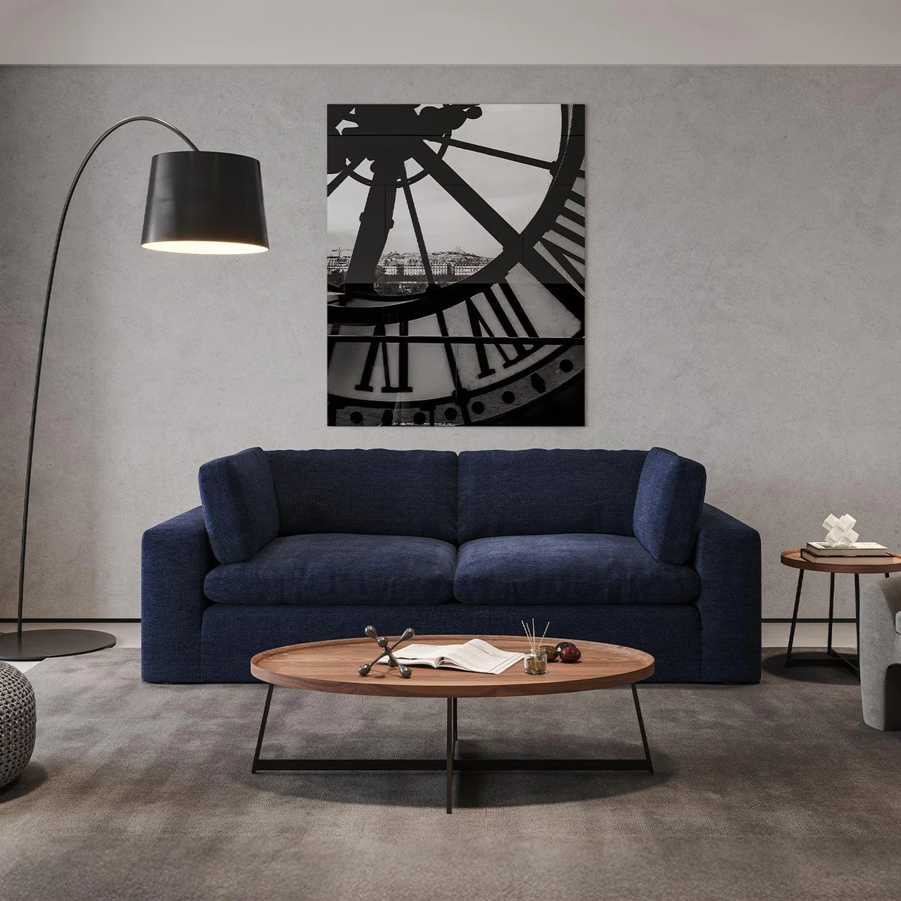 Bloom 3 Seater Sofa Blue - Image 3