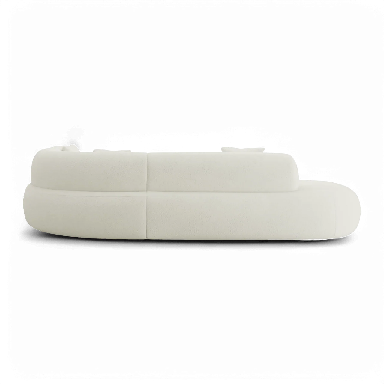 Boba Sectional Sofa White Boucle - Image 3
