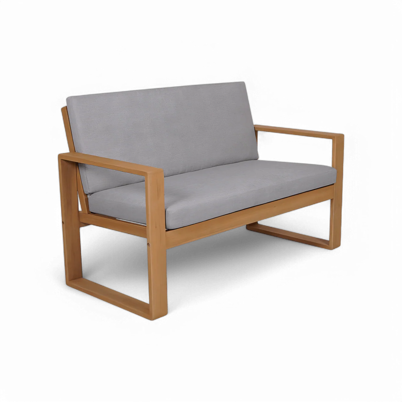 Bocay Outdoor 2 Seater Sofa Light Gray - Image 3