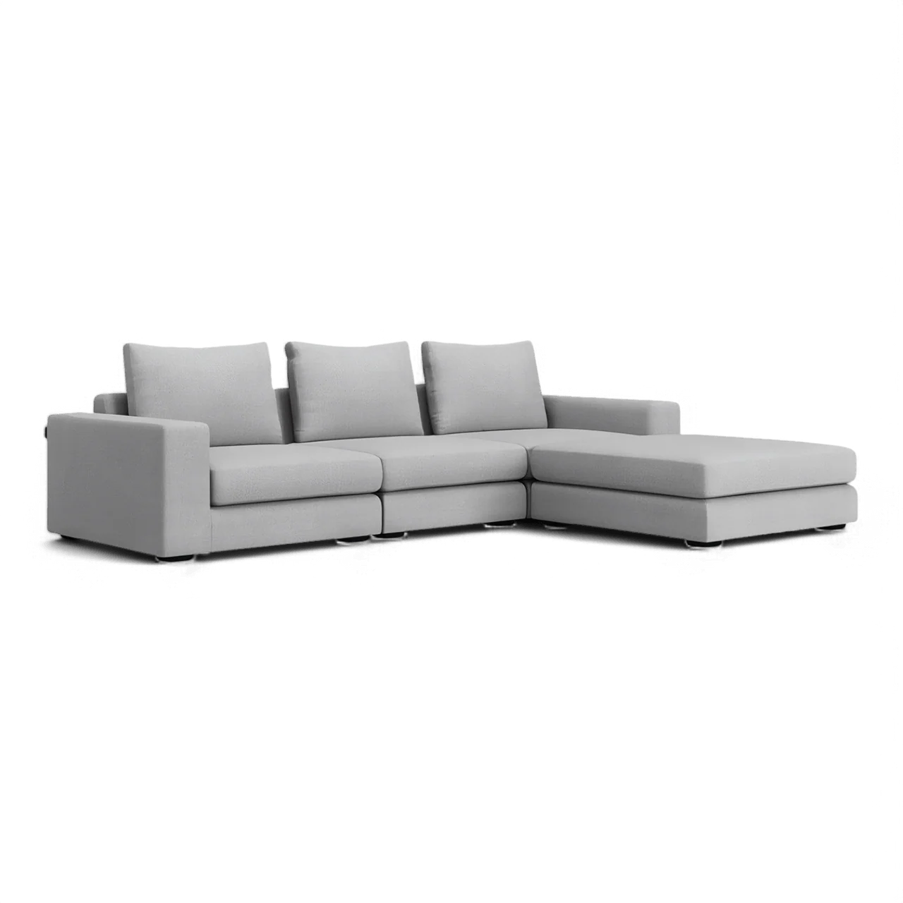 Braxton Sectional Sofa Gray - Image 5