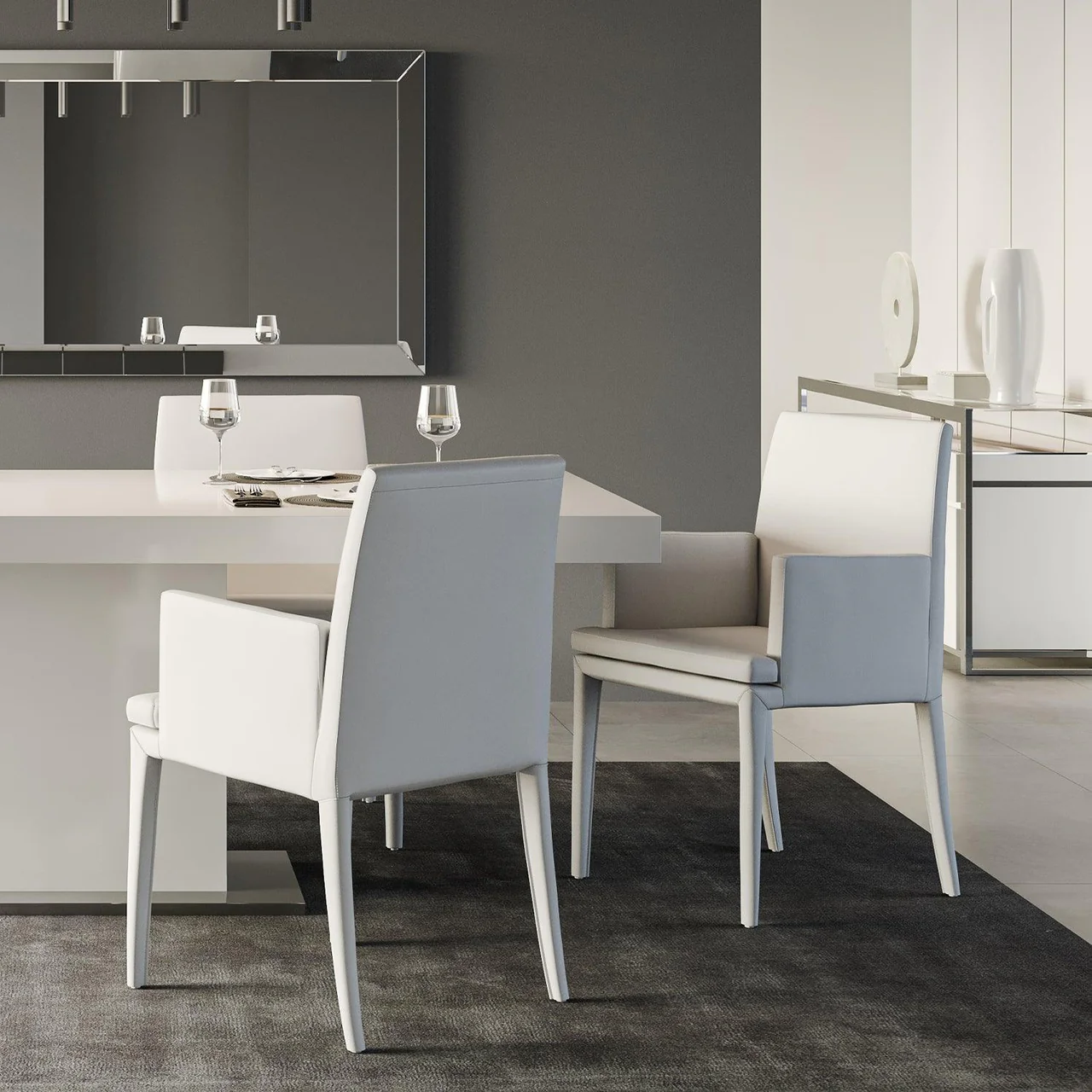 Camille Dining Chair White - Image 5