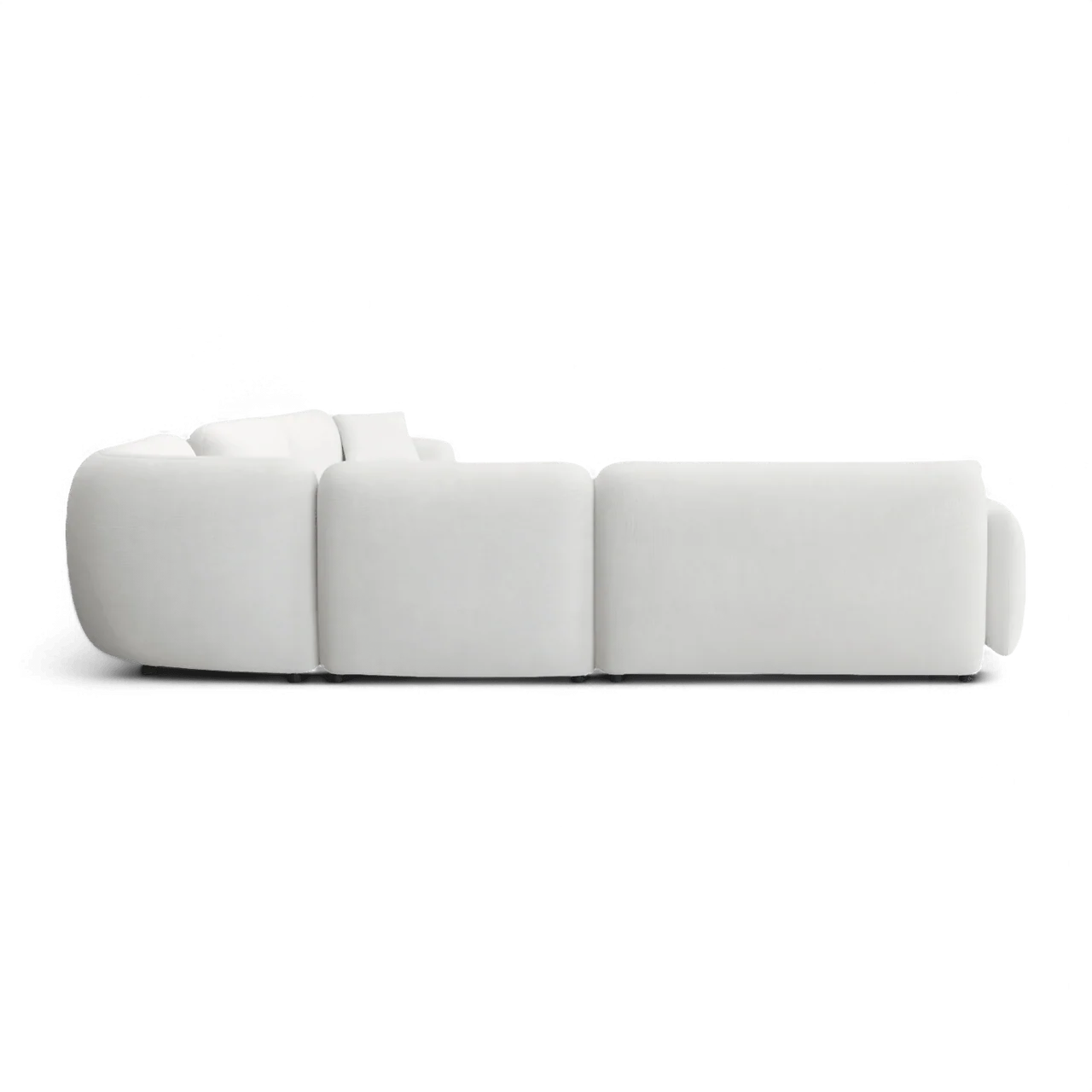 Divano Extended Sectional Sofa Set Off White - Image 3