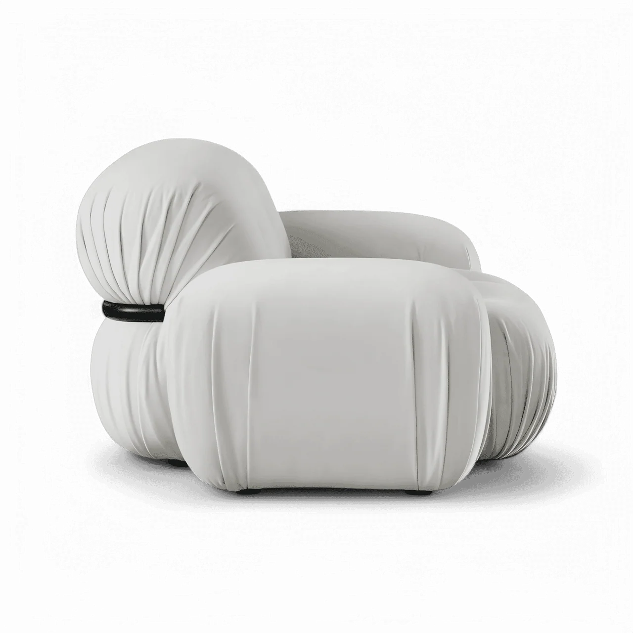 Dune Lounge Chair Off White Velvet - Image 8