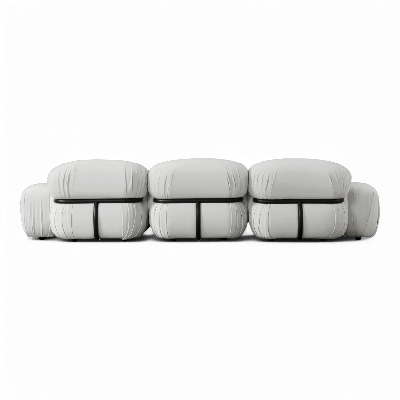Dune Sectional Sofa Off White Velvet - Image 3