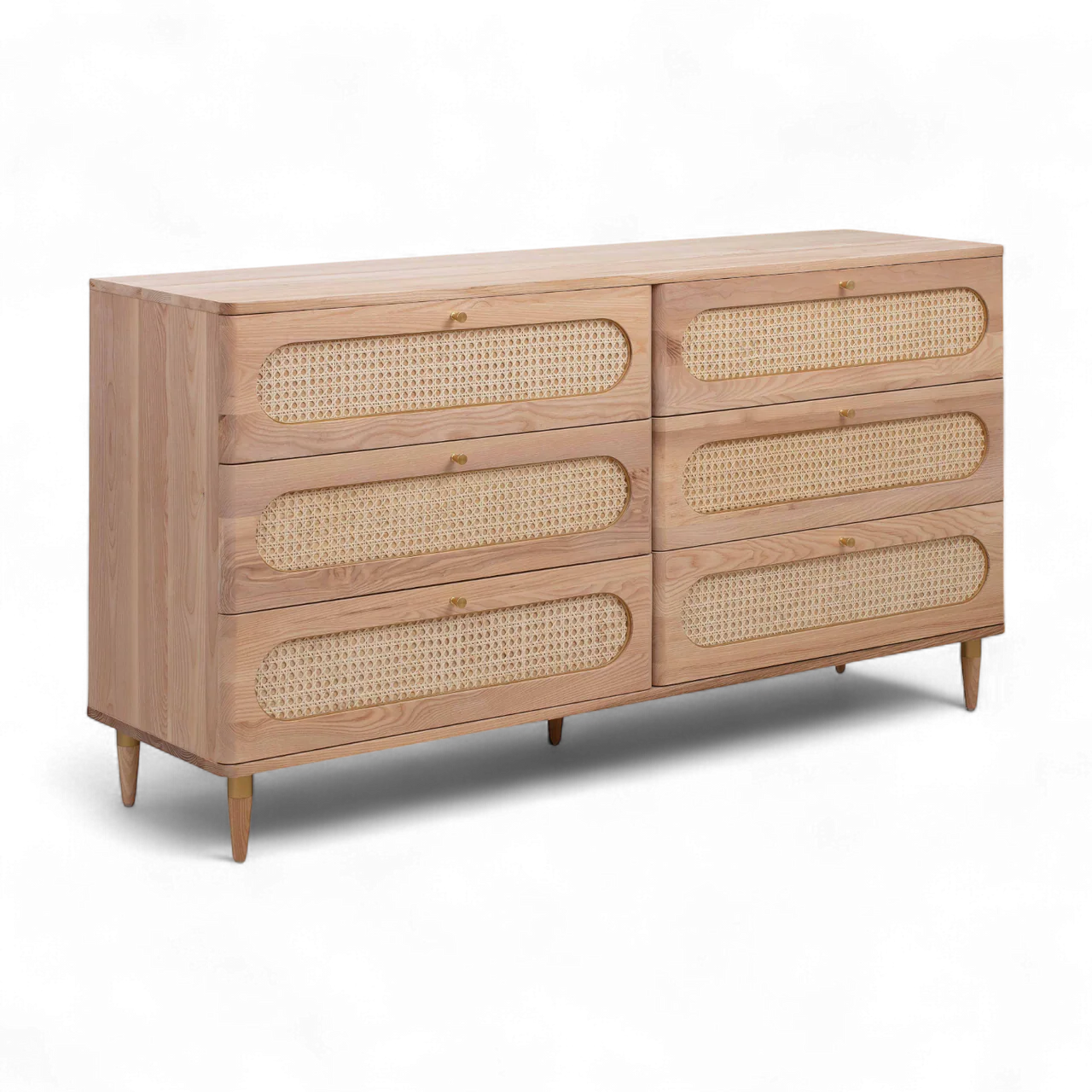 Frost Cane 6 Drawer Dresser - Image 5