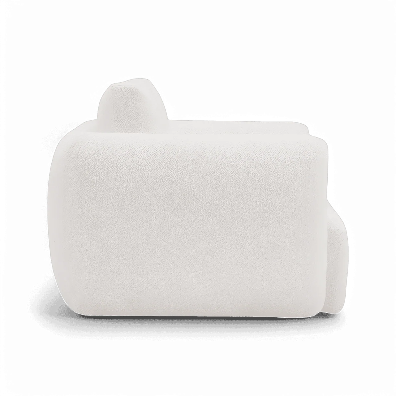 Gabriele Lounge Chair White Boucle - Image 4