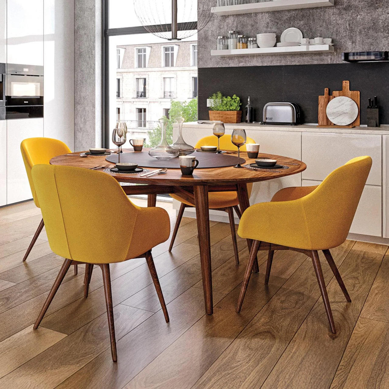 Gilly Dining Chair Yellow - Image 6