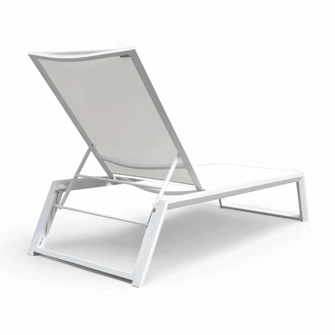 Isa Outdoor Lounger White - Image 4