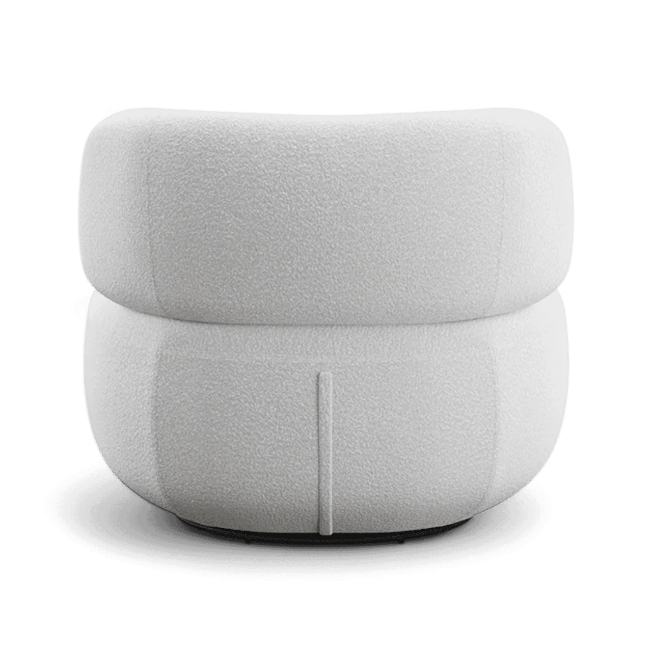 Lilo Swivel Lounge Chair White Boucle - Image 2