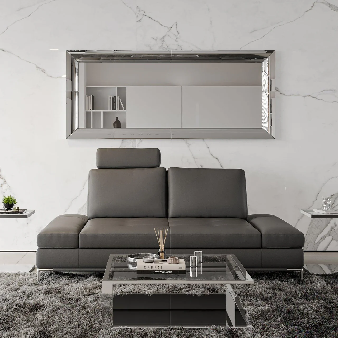 Livio 2 Seater Sofa Gray - Image 2