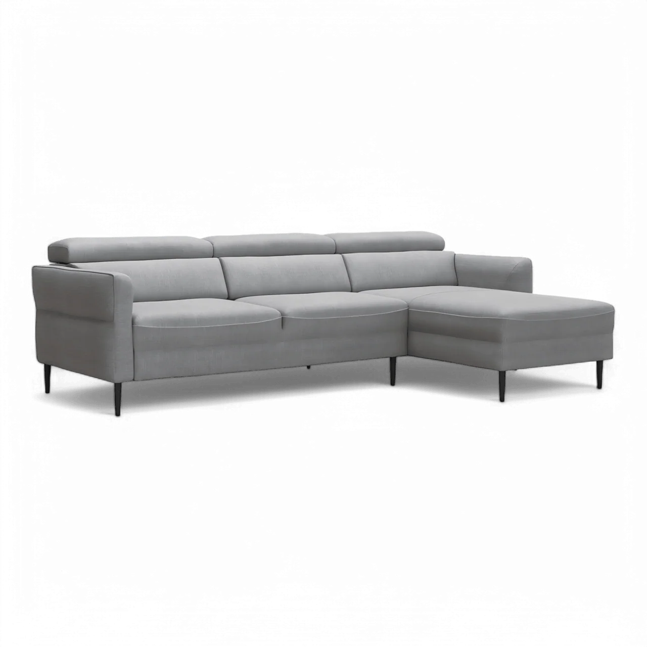 Luca Right Sectional Sofa Light Gray - Image 4