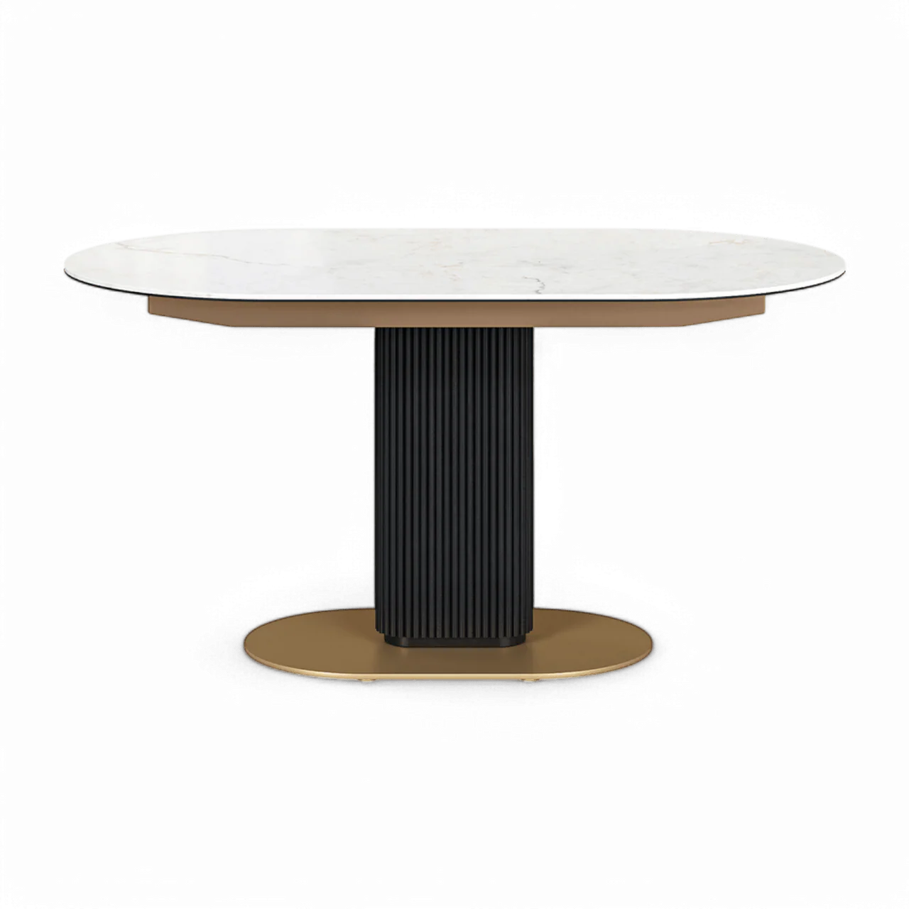 Luna Extendable Dining Table White - Image 2