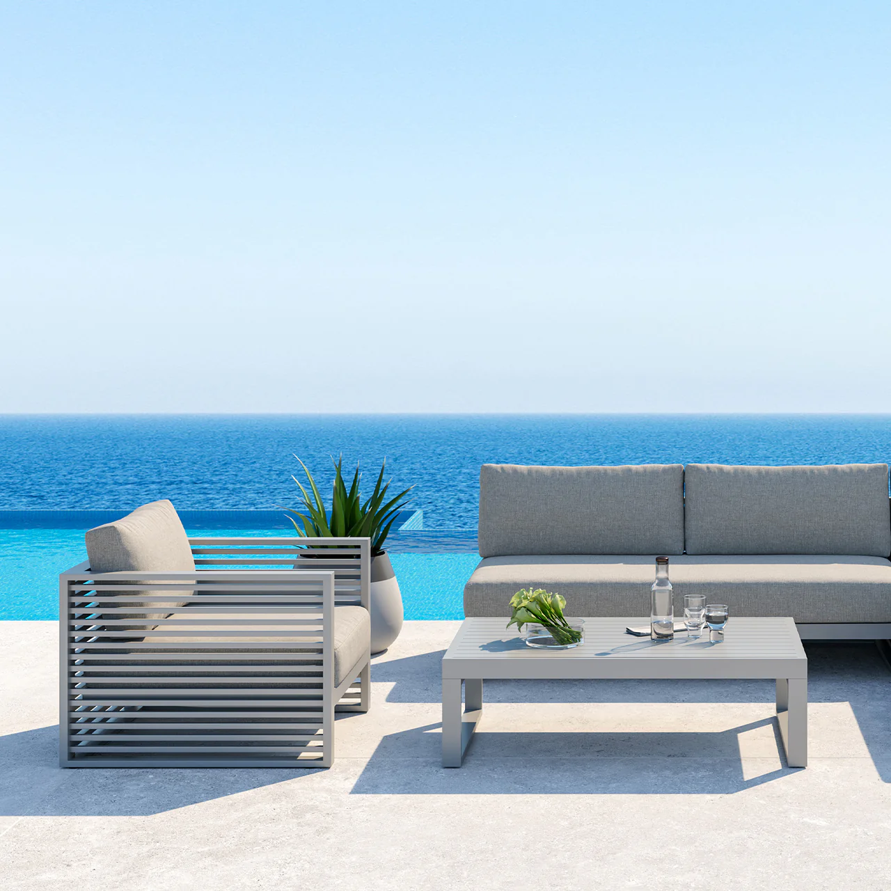 Mallorca Outdoor Armchair Gray - Image 5