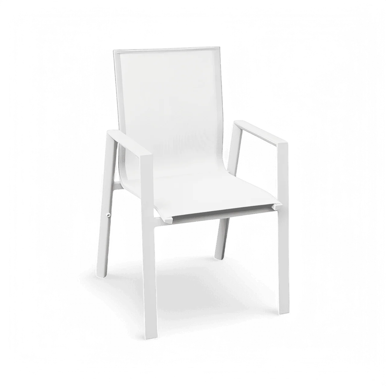 Malta Outdoor Dining Chair White - Image 5