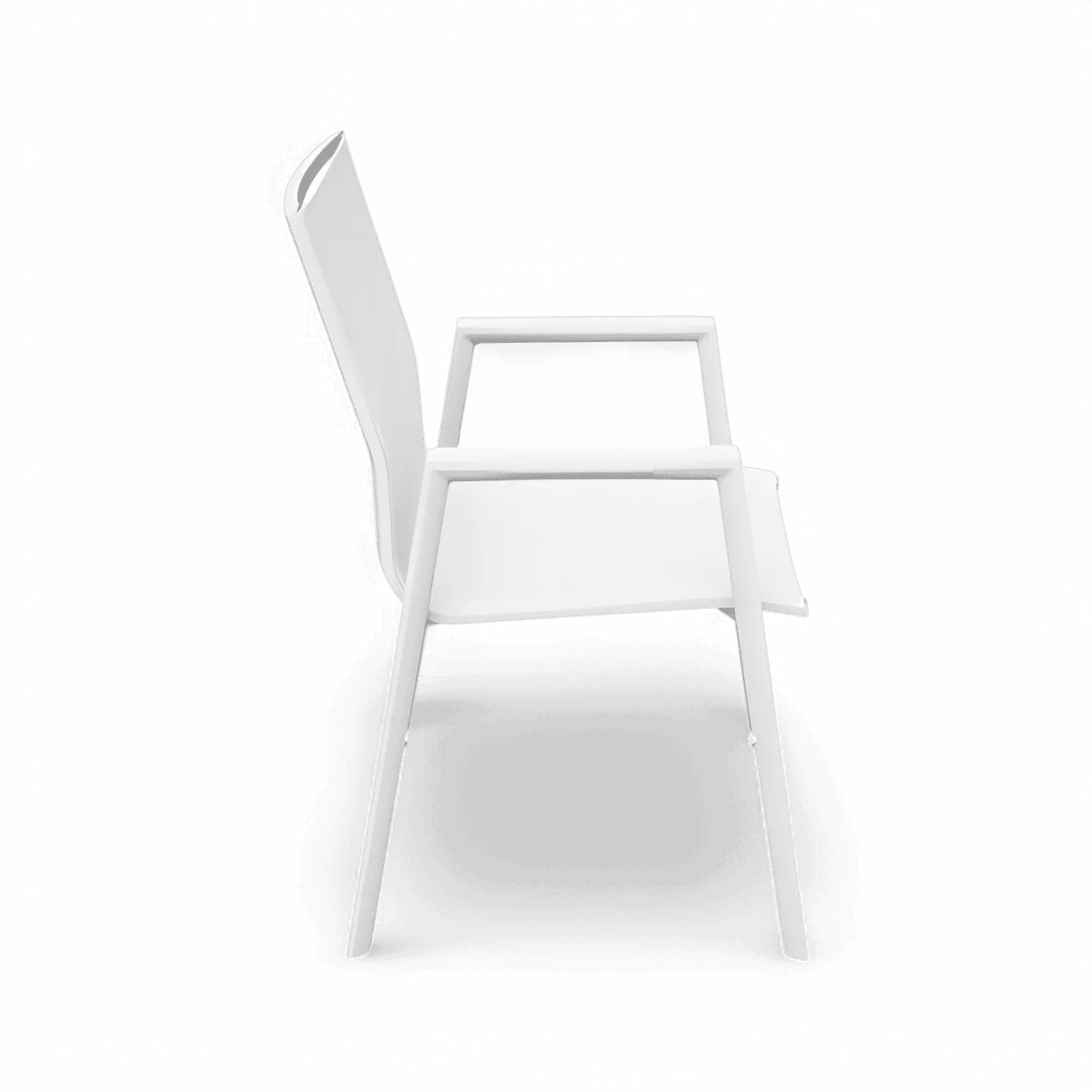 Malta Outdoor Dining Chair White - Image 3