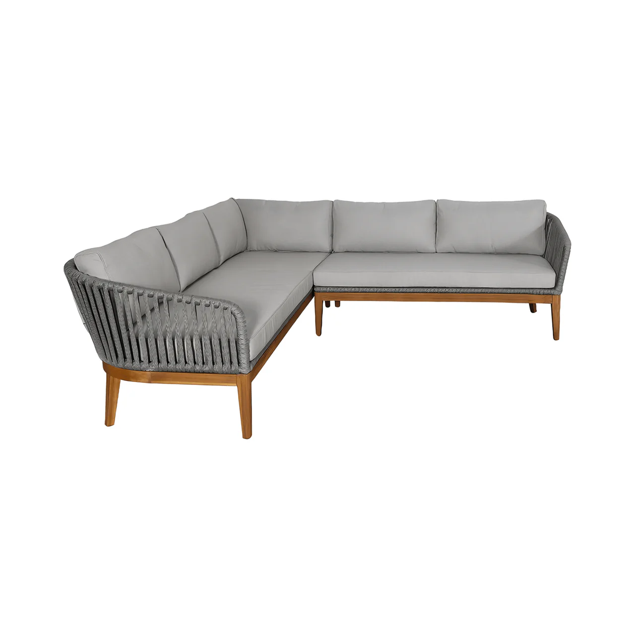 Maui Outdoor Sectional Sofa Light Gray - Image 4