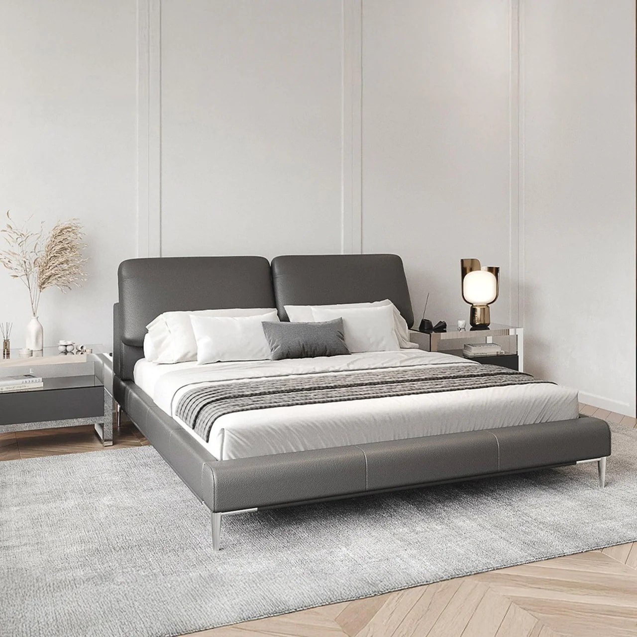 Movido Bed Gray - Image 4