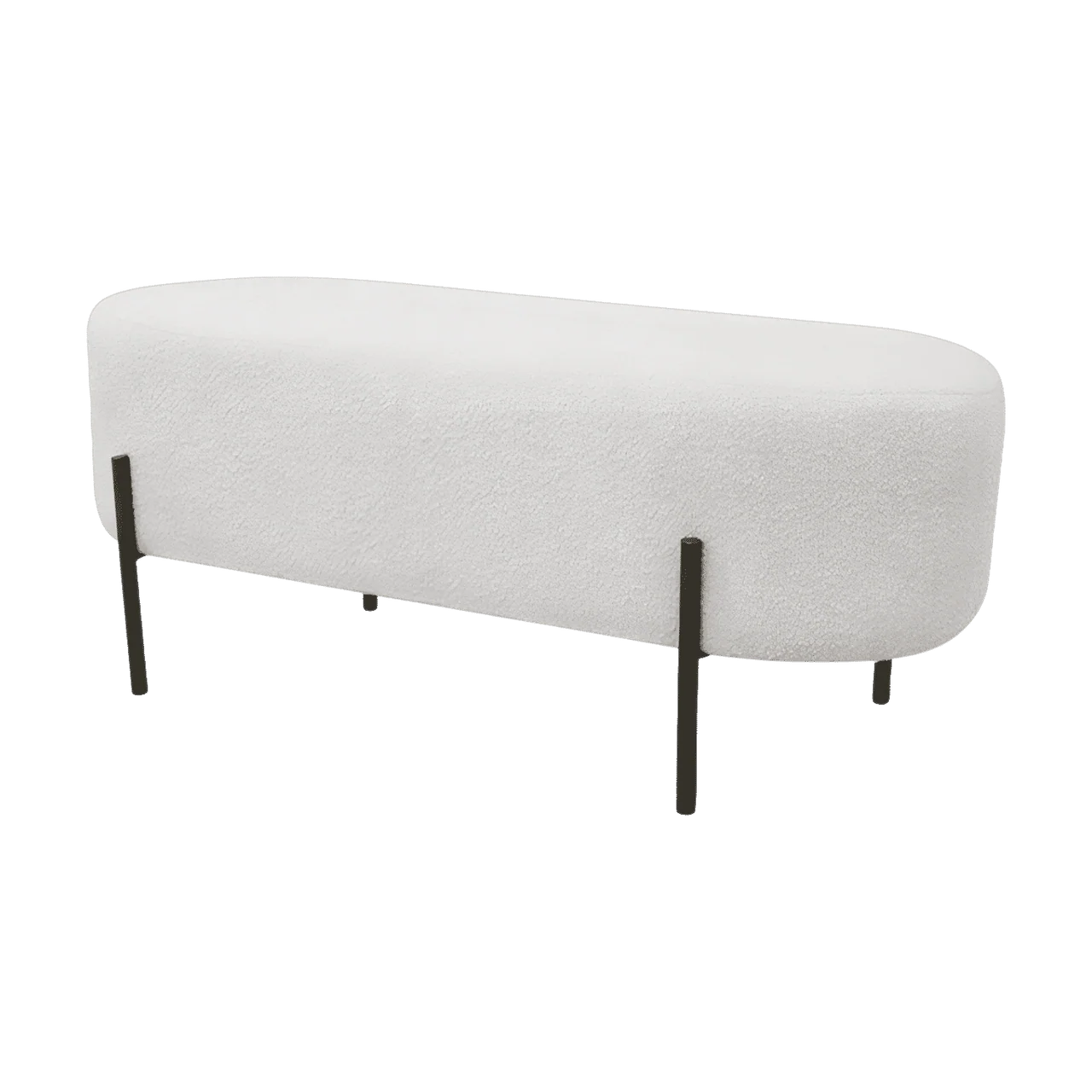 Naomi Bench White Boucle - Image 2