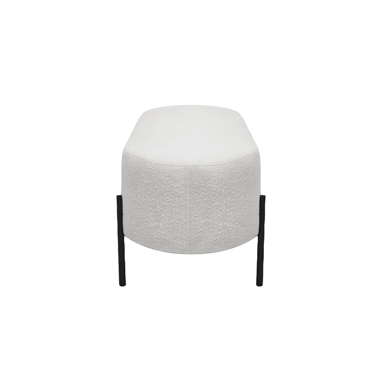 Naomi Bench White Boucle - Image 4