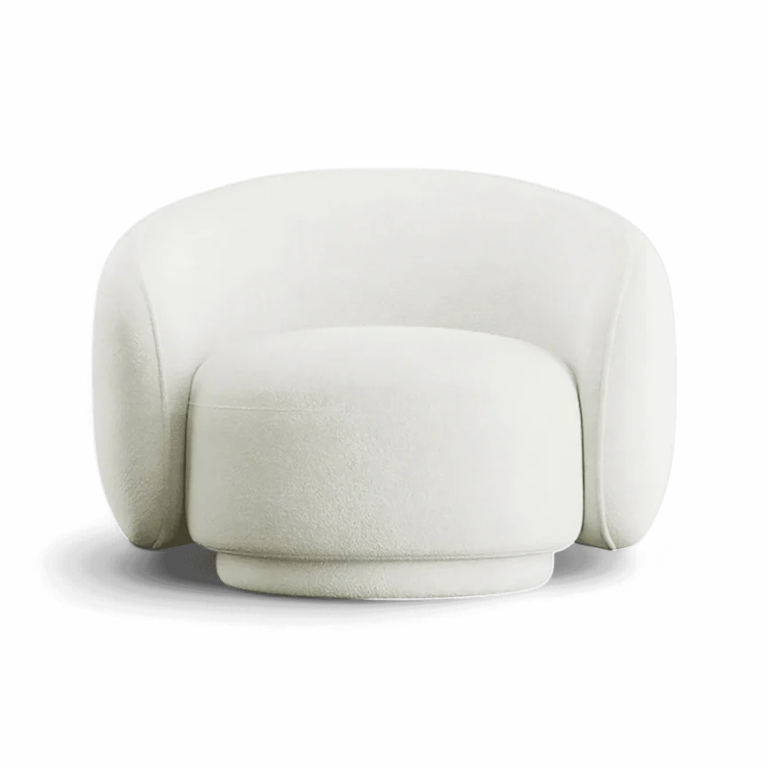 white lounge chair