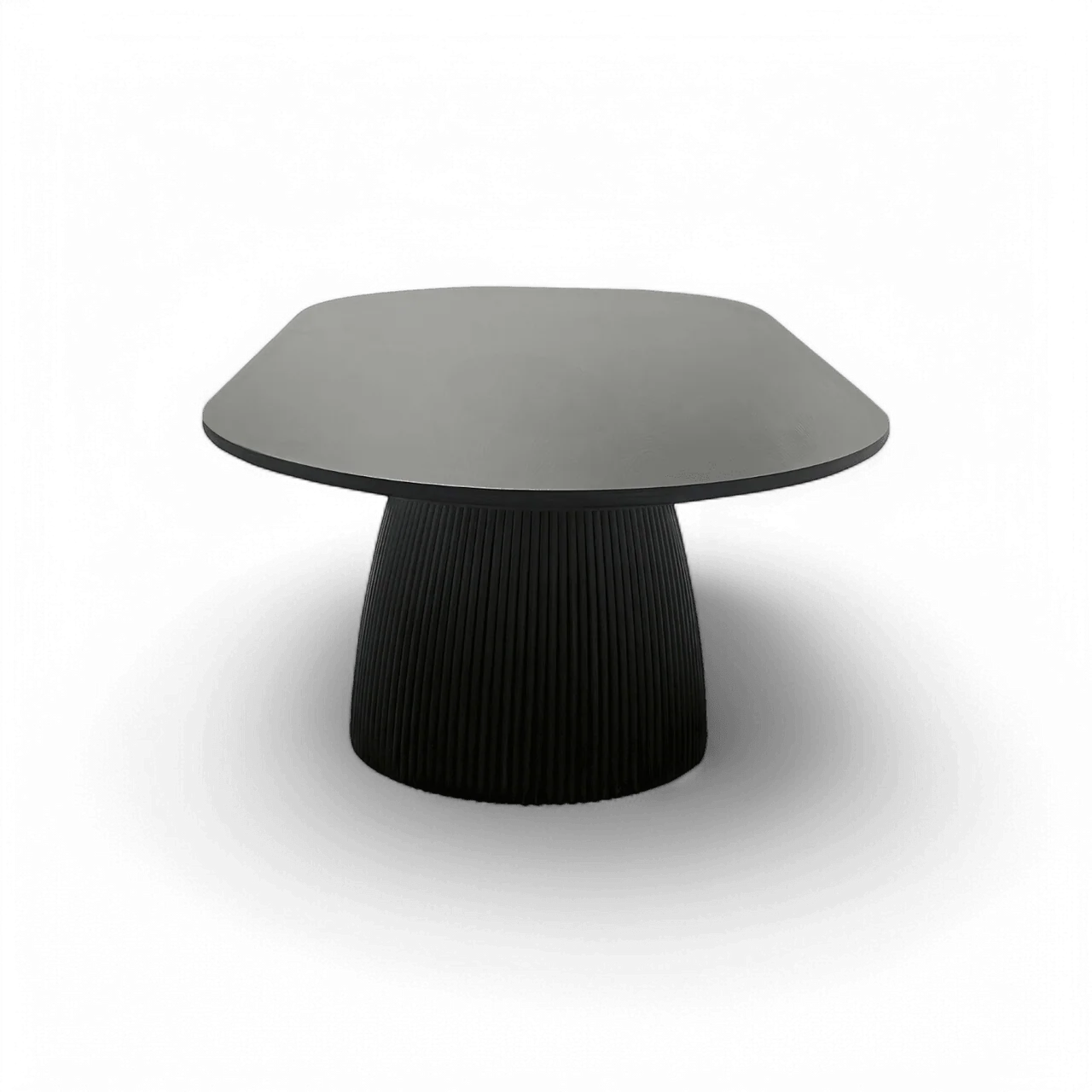 Oxford Rectangular Dining Table Black Wood - Image 3