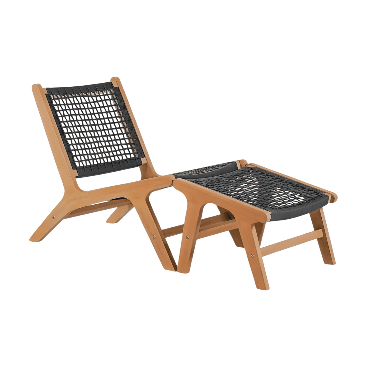 Tahiti Outdoor Ottoman Dark Gray - Image 6