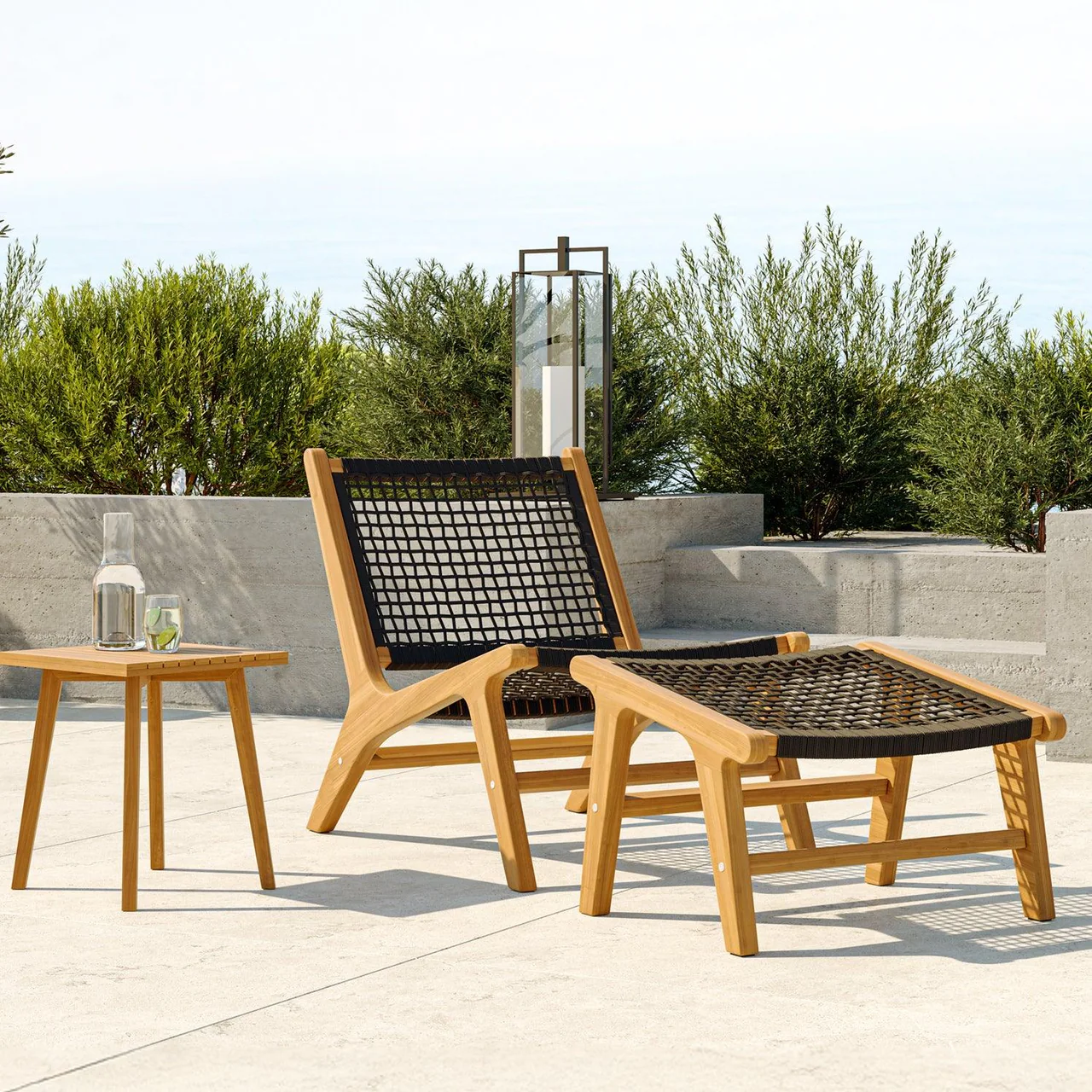 Tahiti Outdoor Lounge Chair Dark Gray - Image 8